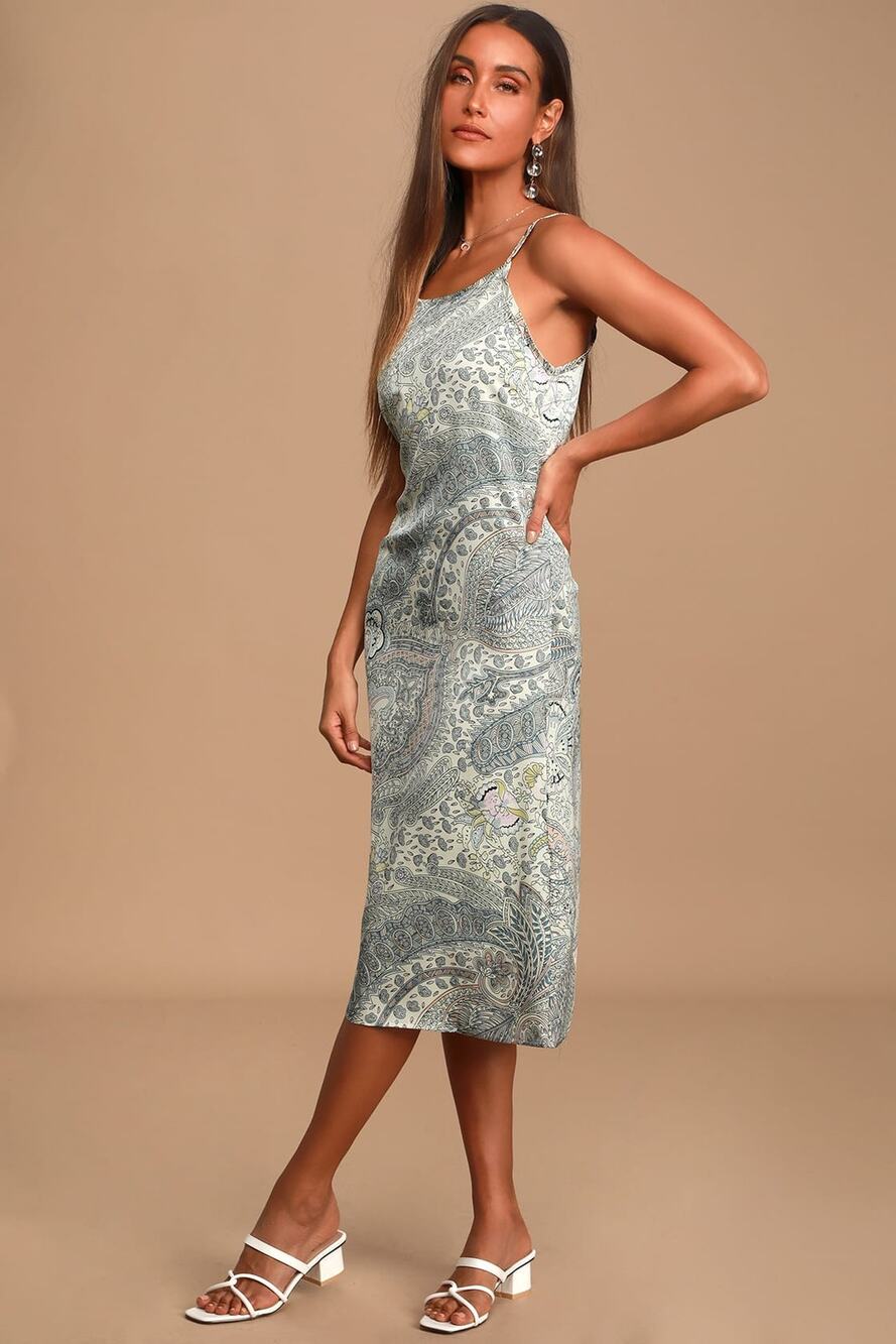 Bishop + Young Emerson Slip Dress Boheme Paisley Size Small New